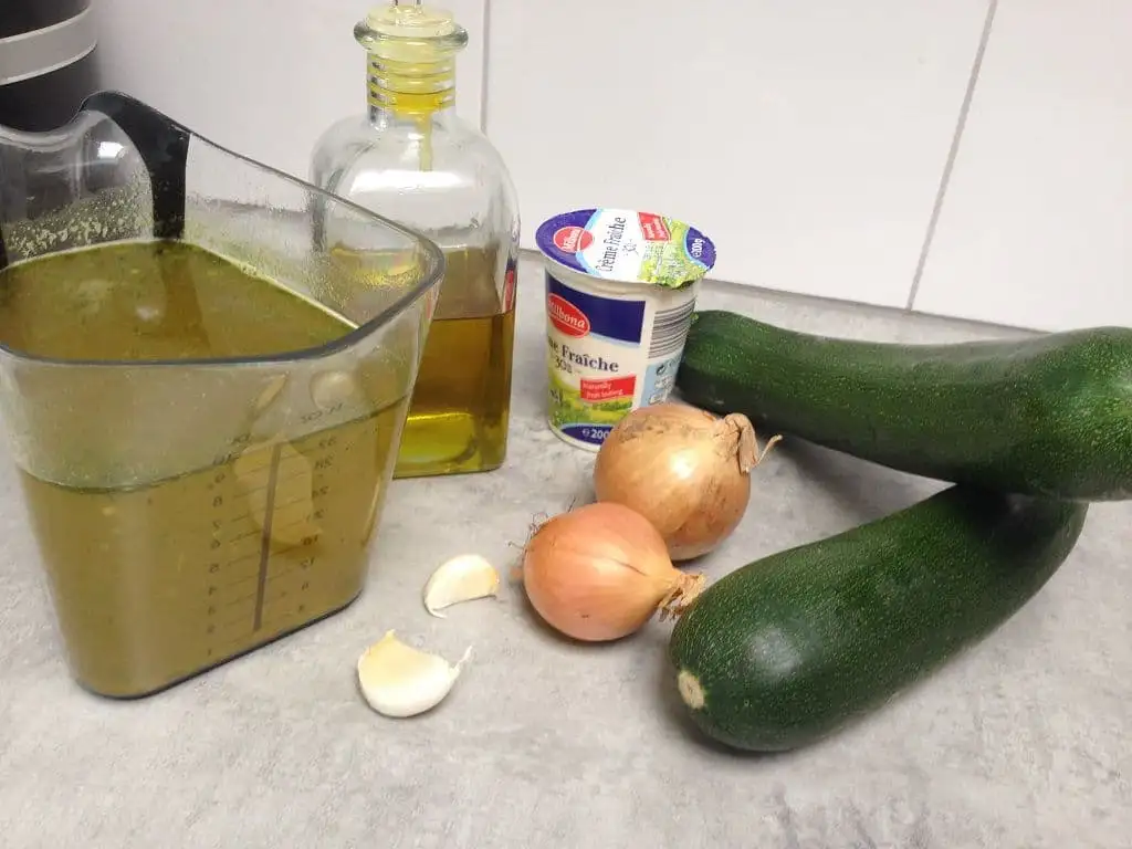 Romige courgettesoep ingrediënten