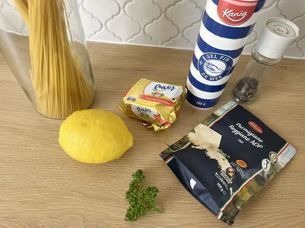 Pasta al limone ingrediënten