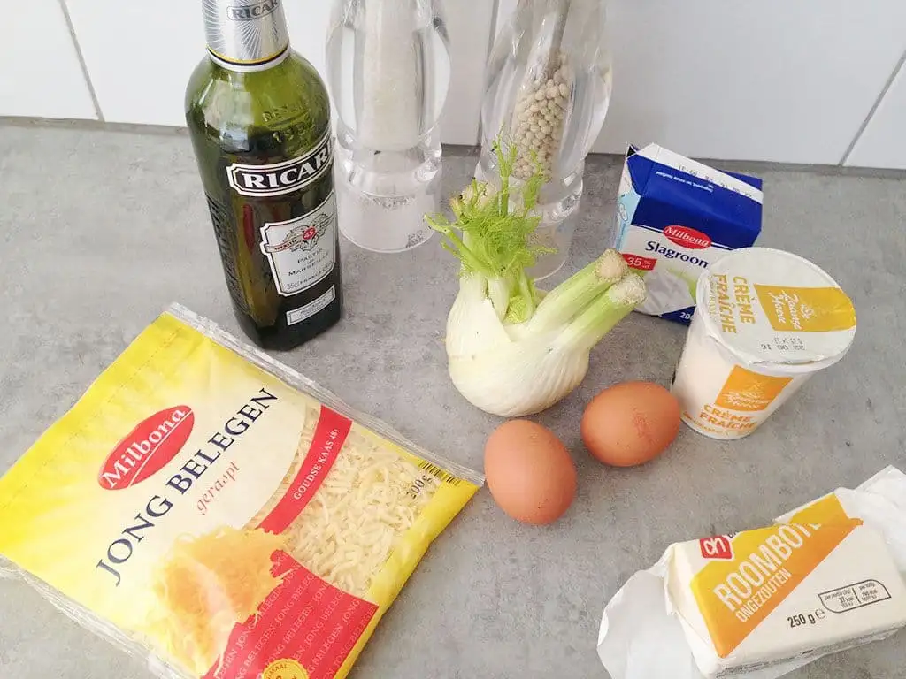 Venkel gratin ingrediënten
