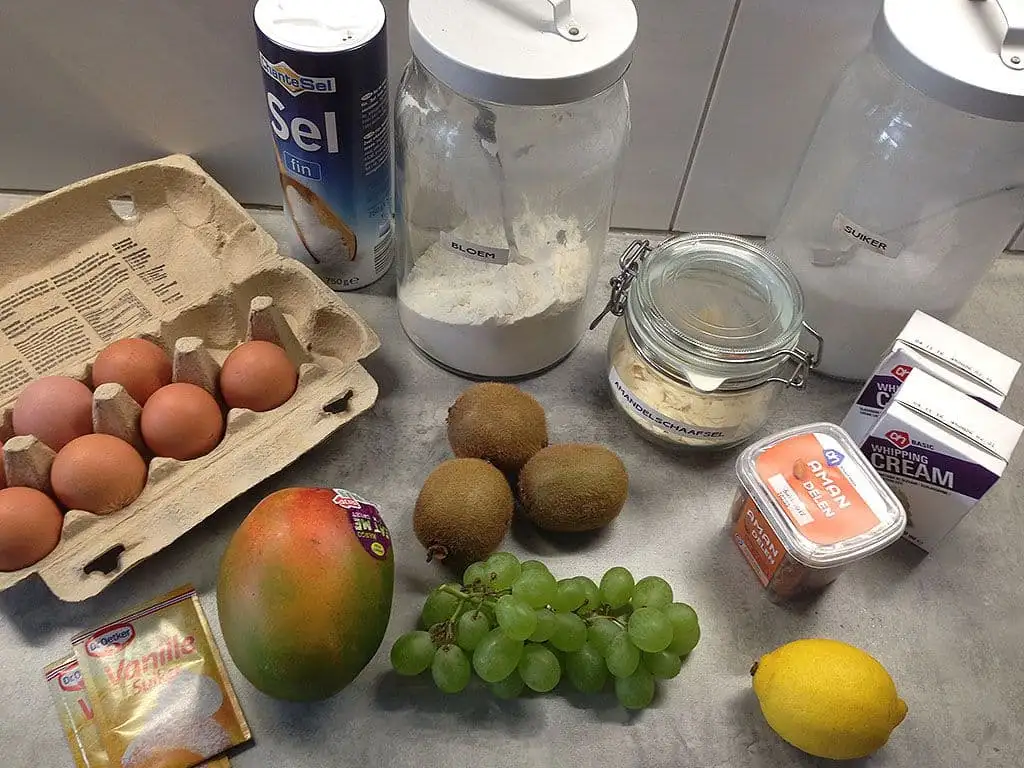 Slagroomtaart ingrediënten