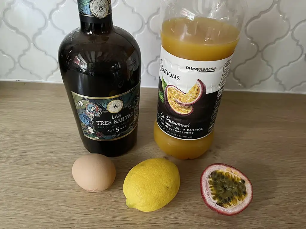 Passievrucht sour ingrediënten