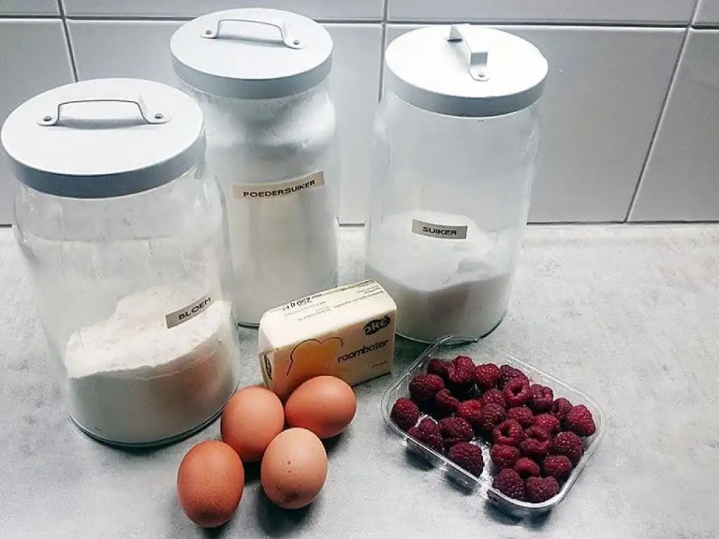 Roze koeken ingrediënten