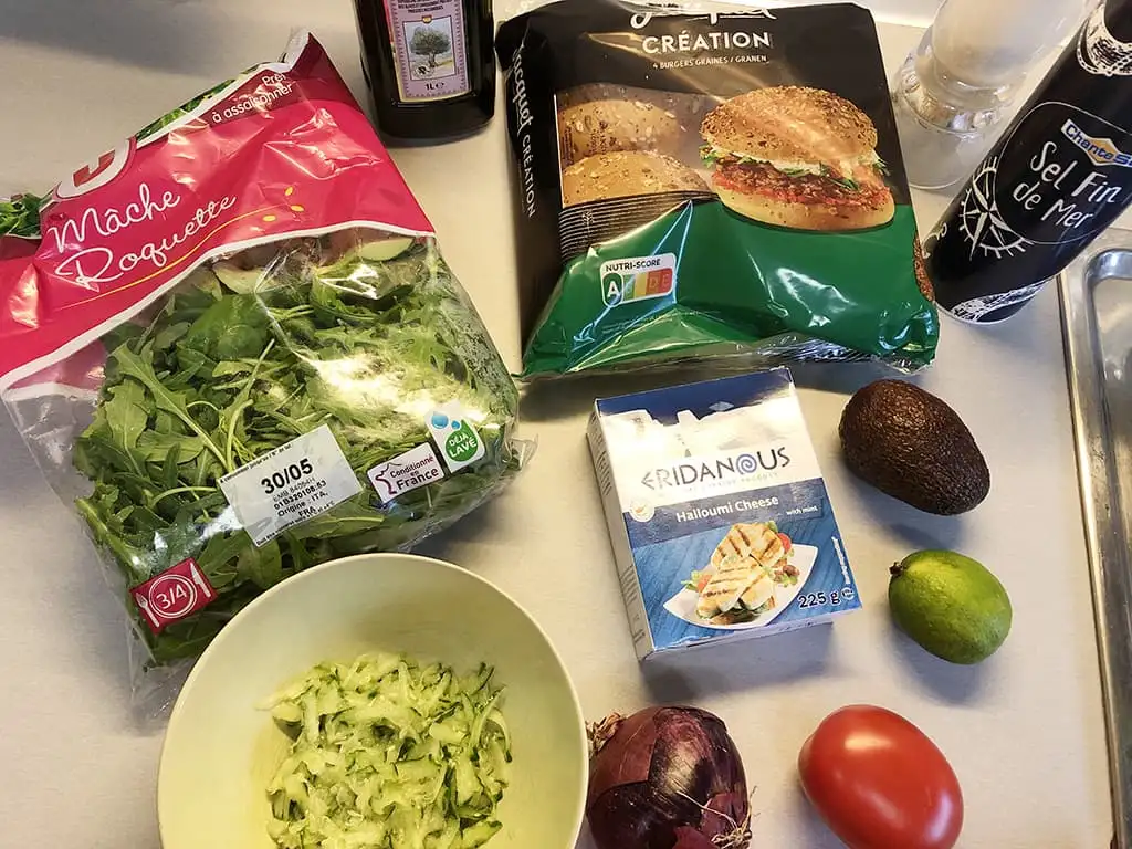 Halloumi burger ingrediënten