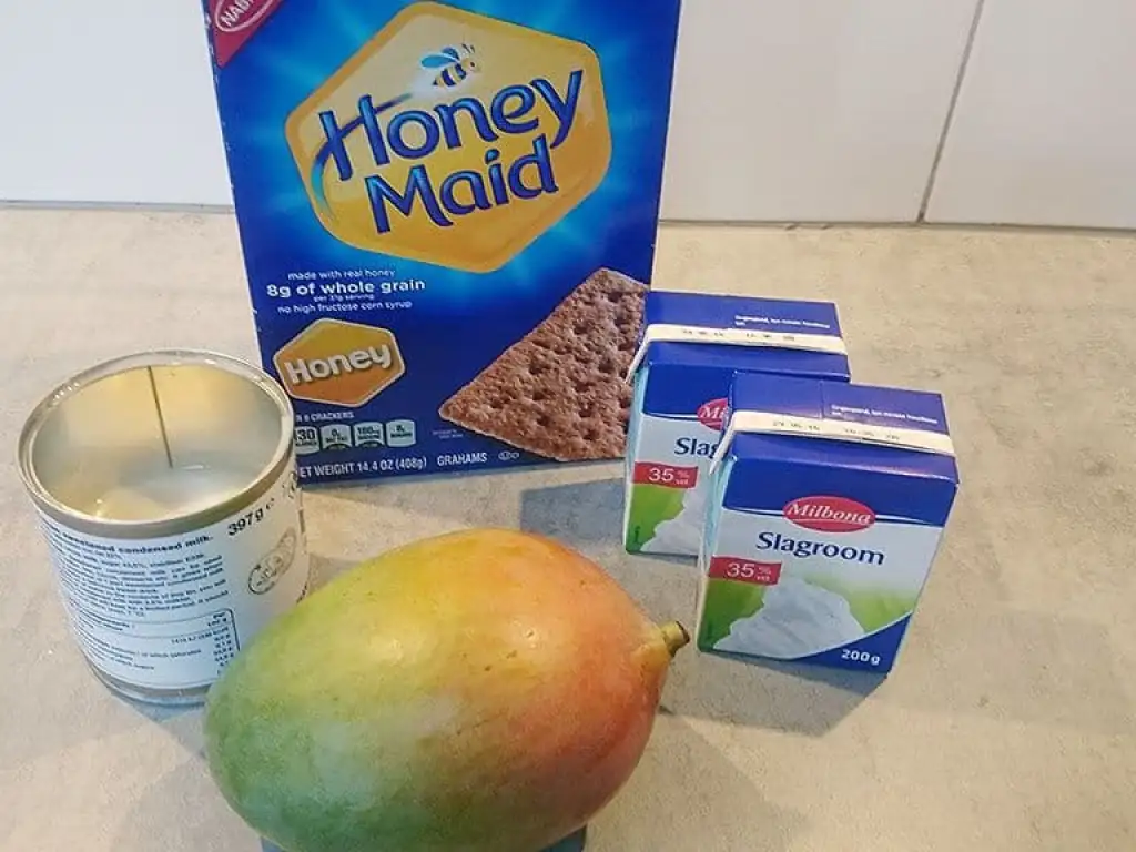 No bake mangotaart ingrediënten