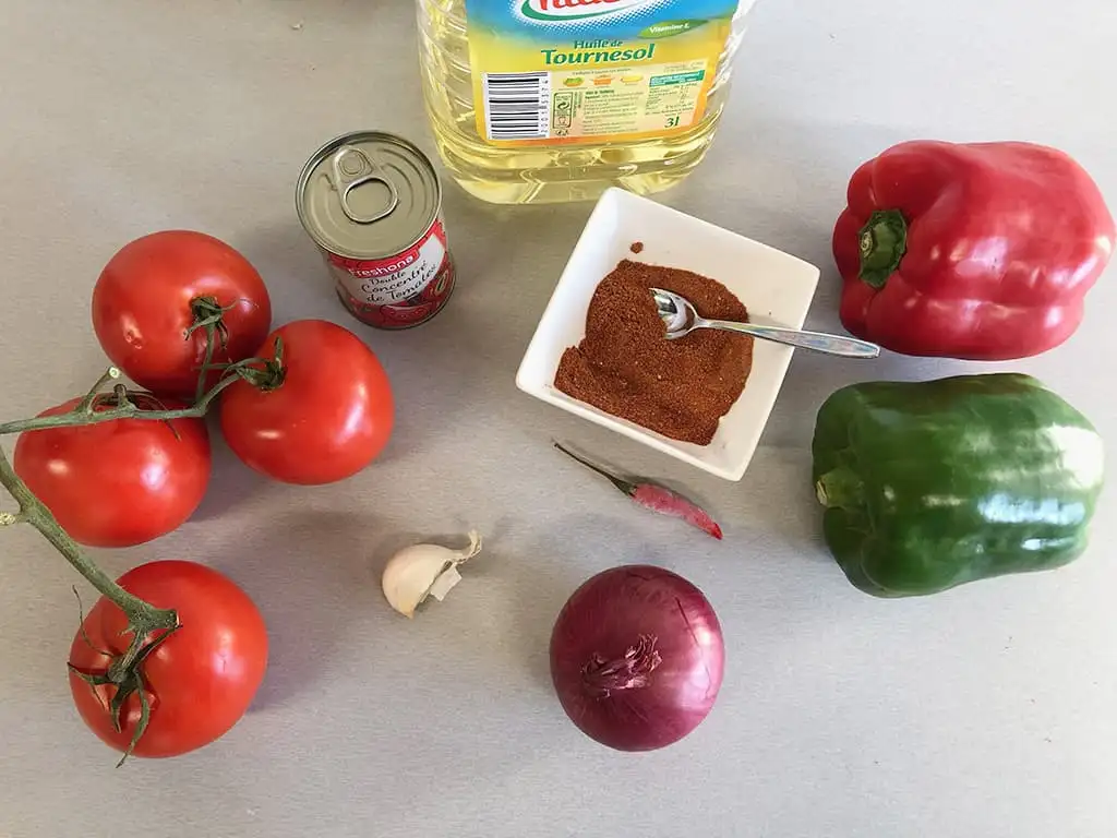 Mexicaanse tomatensalsa ingrediënten