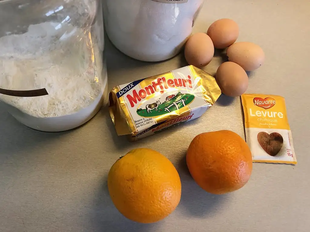 Sinaasappelcake ingrediënten