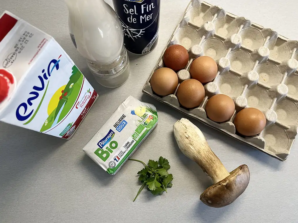 Eekhoorntjesbrood omelet ingrediënten