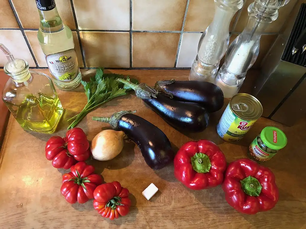 Caponata ingrediënten