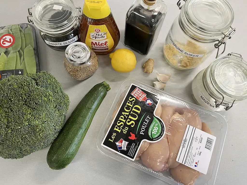 Kip teriyaki ingrediënten
