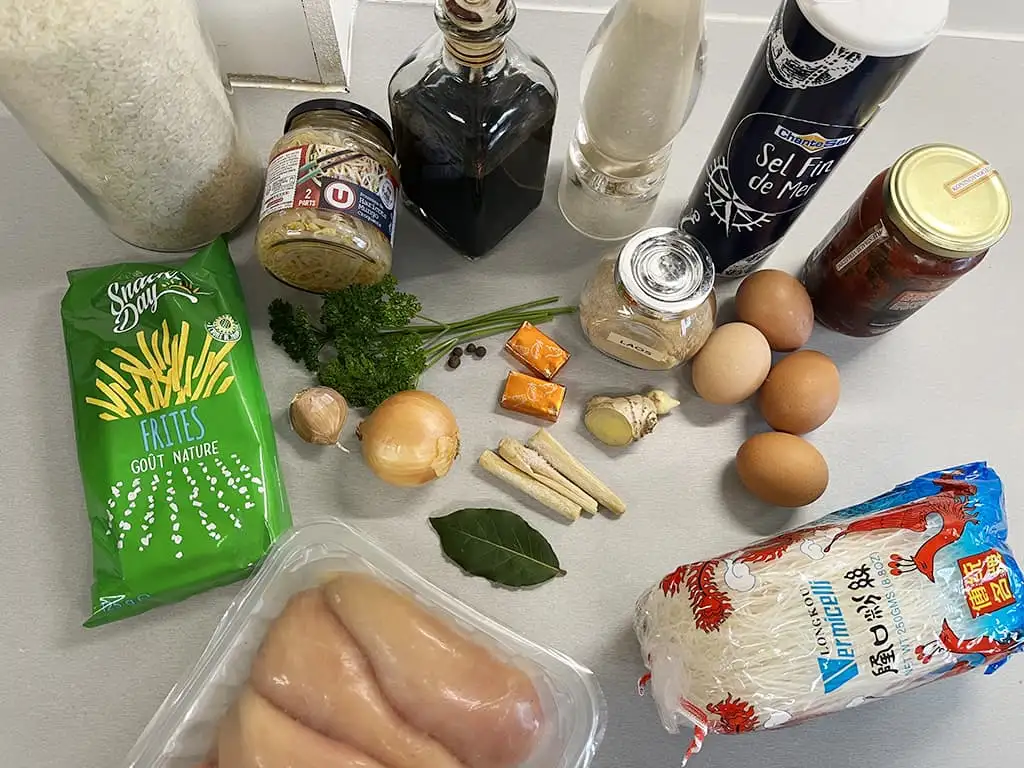 Saoto soep ingrediënten