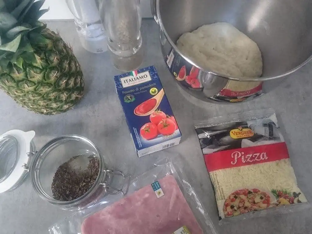Pizza Hawaï ingrediënten