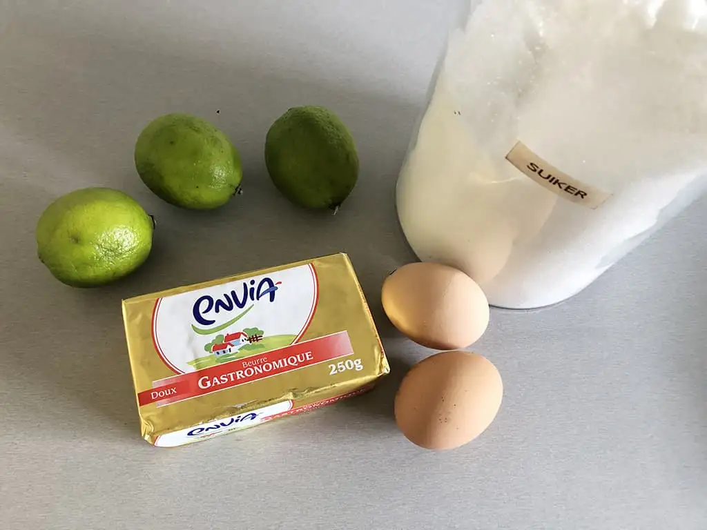 Lime curd ingrediënten