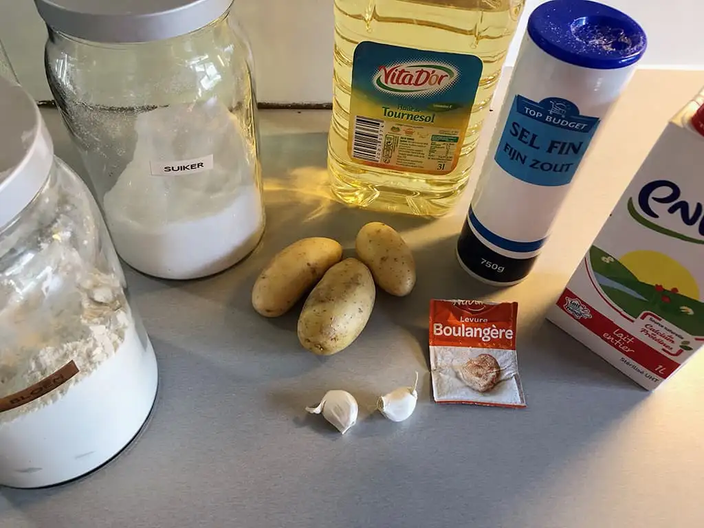 Hongaarse lángos ingrediënten