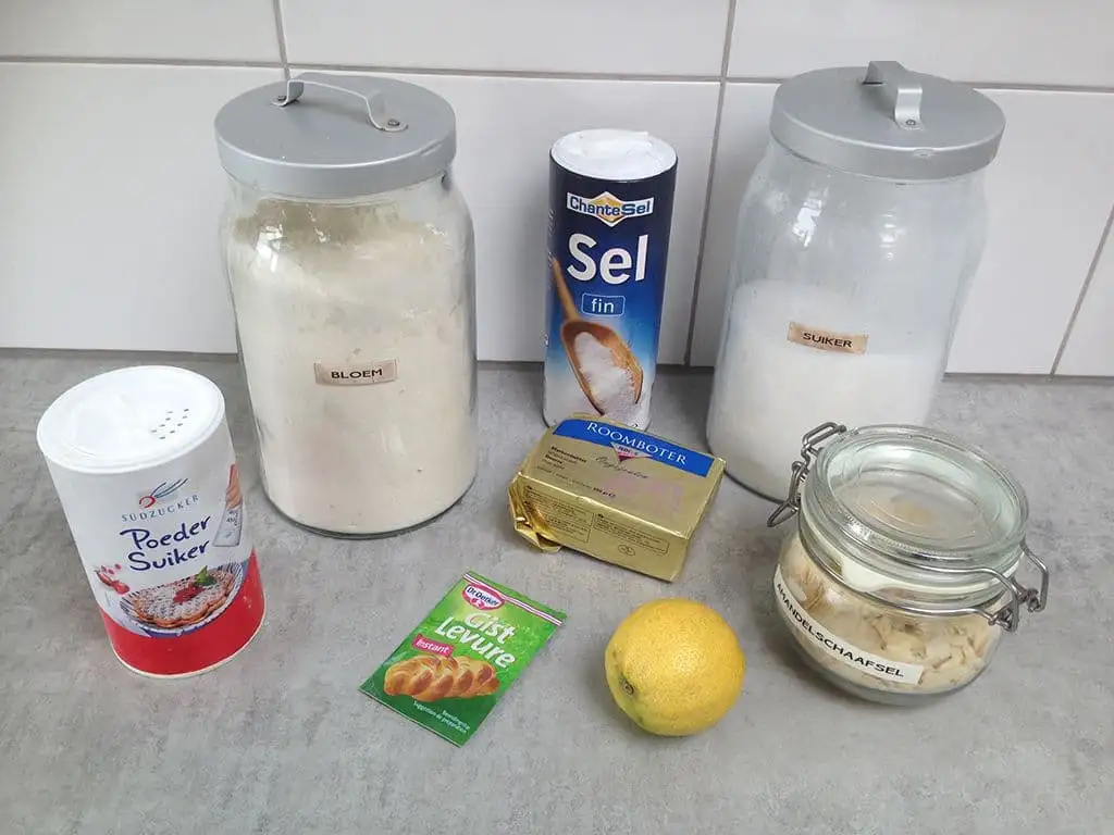 Amandel cruffins ingrediënten