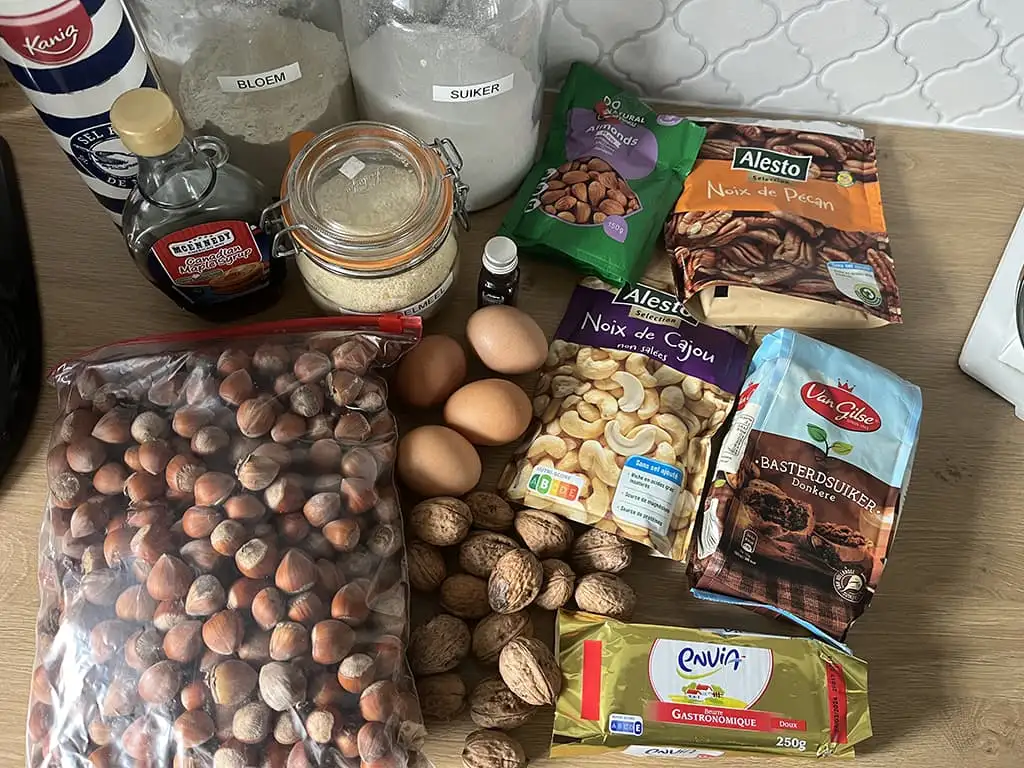 Notentaart ingrediënten