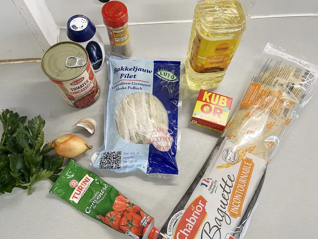 Surinaams broodje bakkeljauw ingrediënten