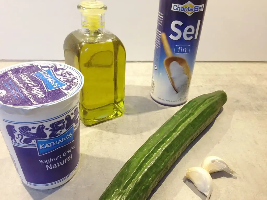 Zelf tzatziki maken ingrediënten