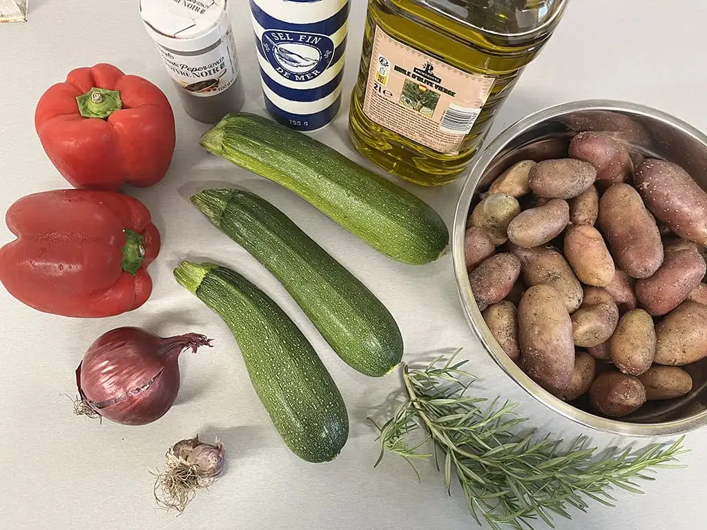 Provençaalse groentenschotel ingrediënten