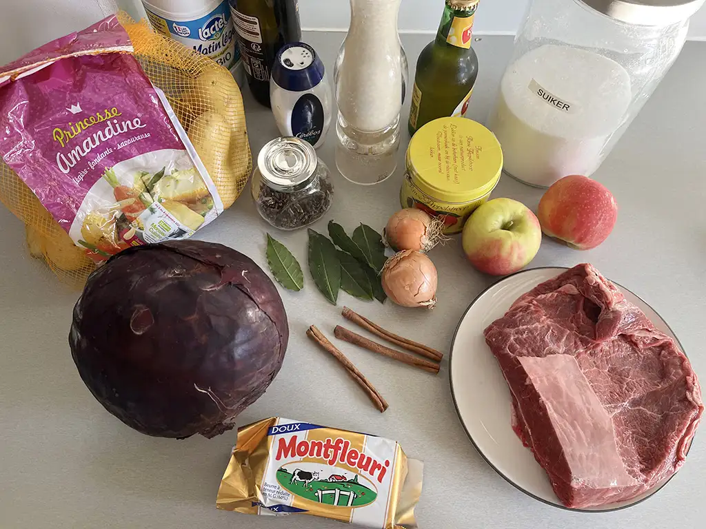 Rode kool ovenschotel ingrediënten