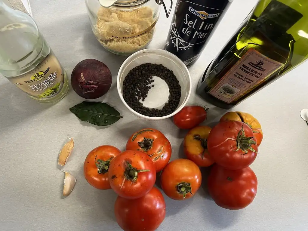Zelf ketchup maken ingrediënten
