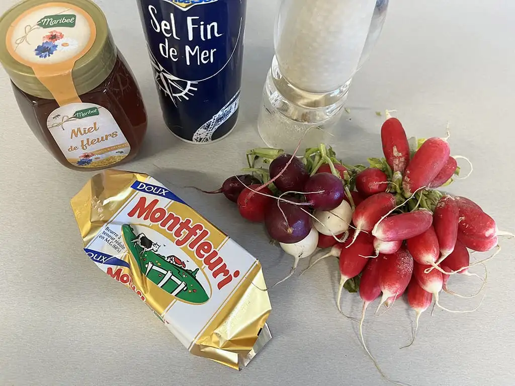 Gebakken radijsjes ingrediënten