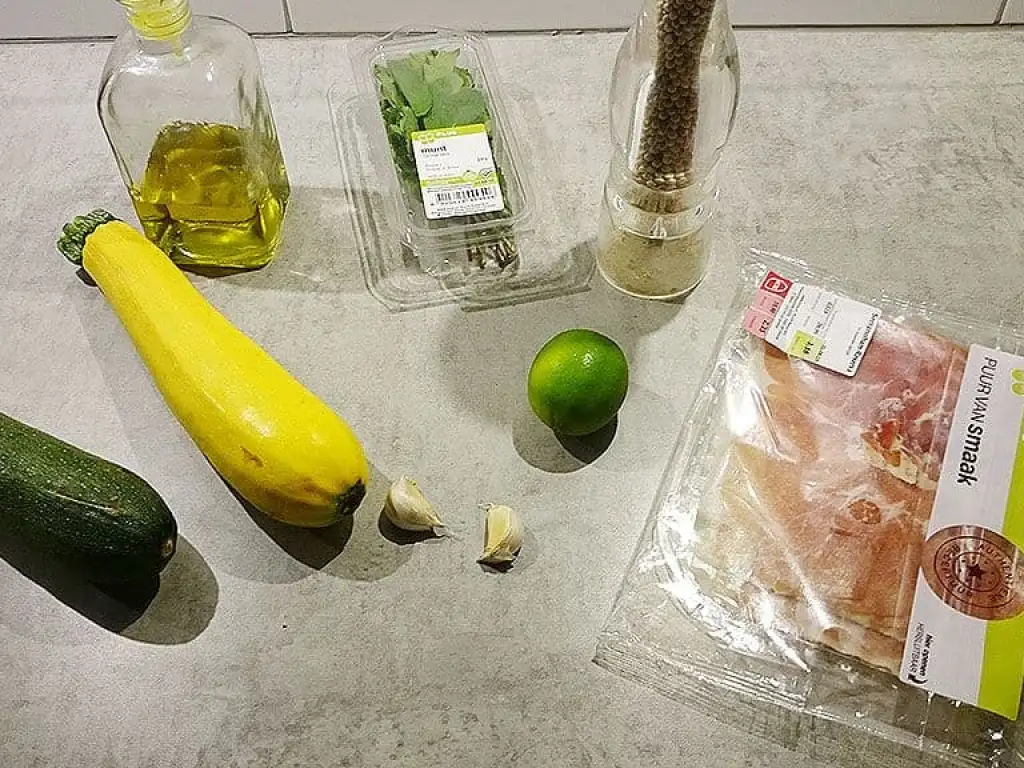 Courgettespiesen ingrediënten