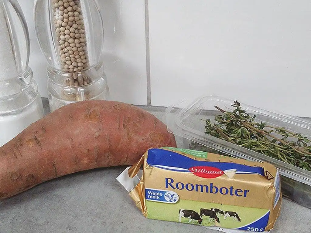 Zoete aardappel uit de oven ingrediënten