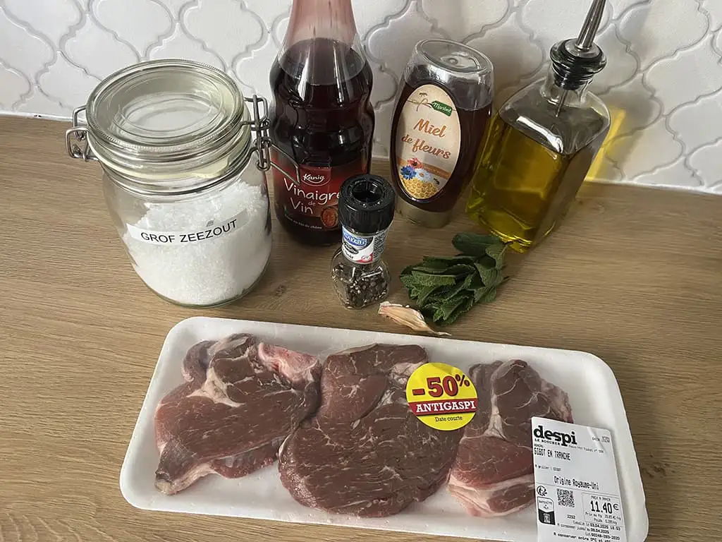 Marinade voor lamsvlees ingrediënten