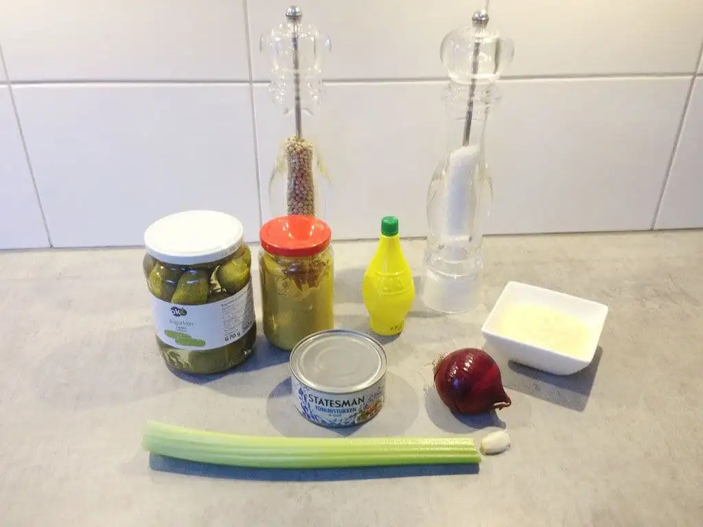 Zelf tonijnsalade maken ingrediënten
