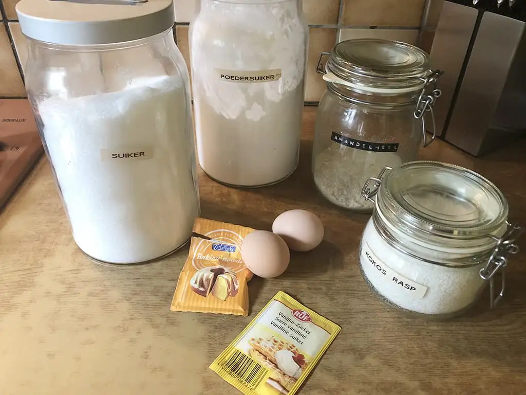 Amandel kokos koekjes ingrediënten