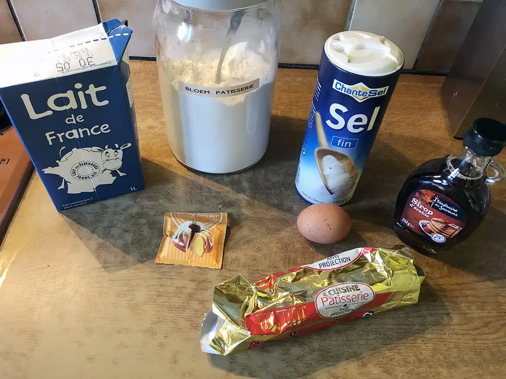 Amerikaanse maple pancakes ingrediënten