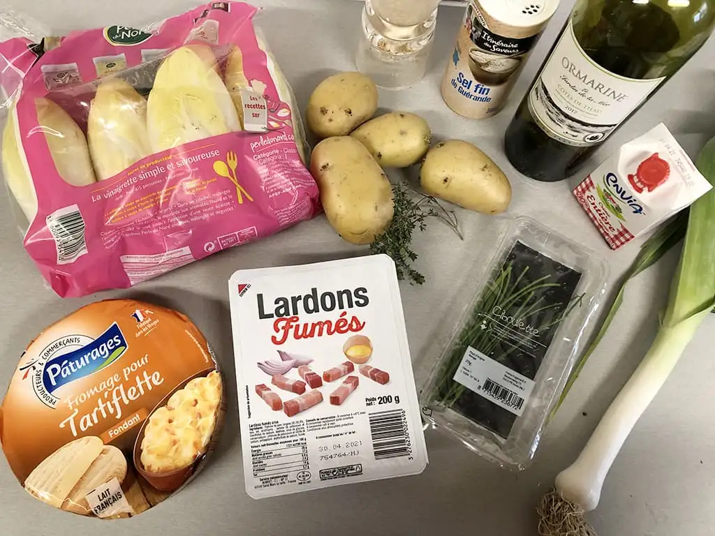 Witlof tartiflette ingrediënten