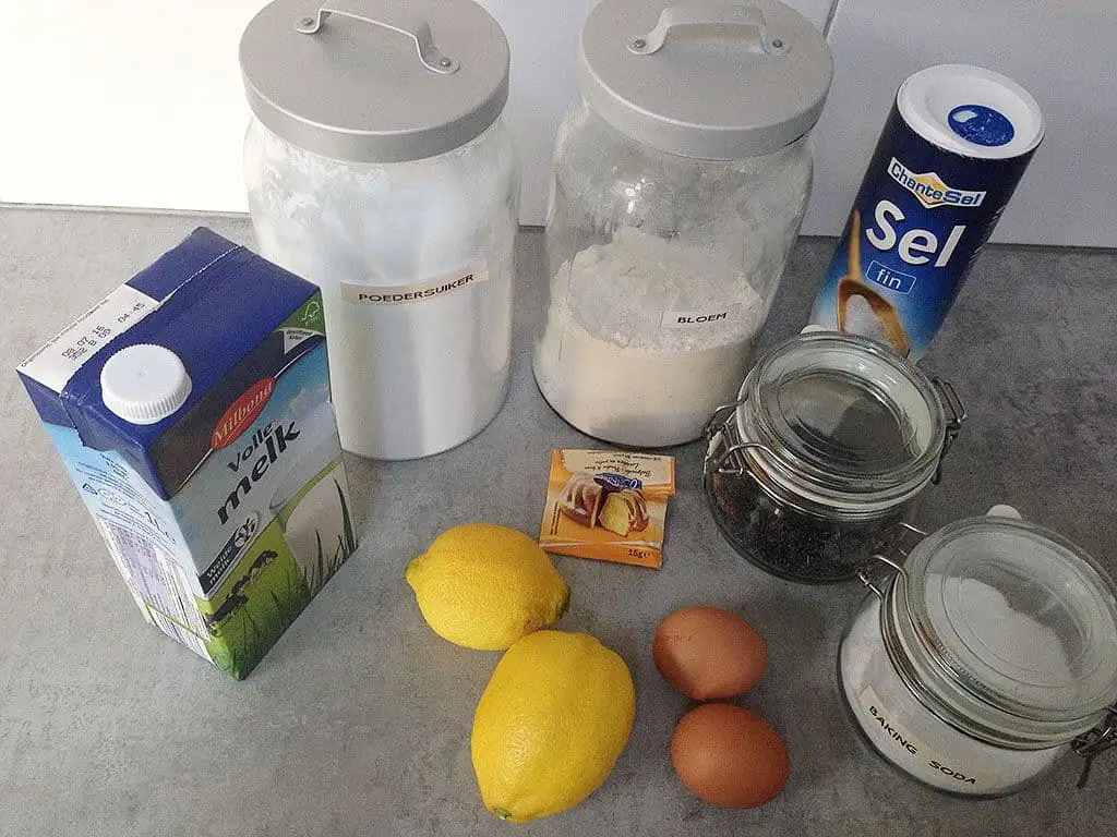 Citroen pannenkoeken ingrediënten