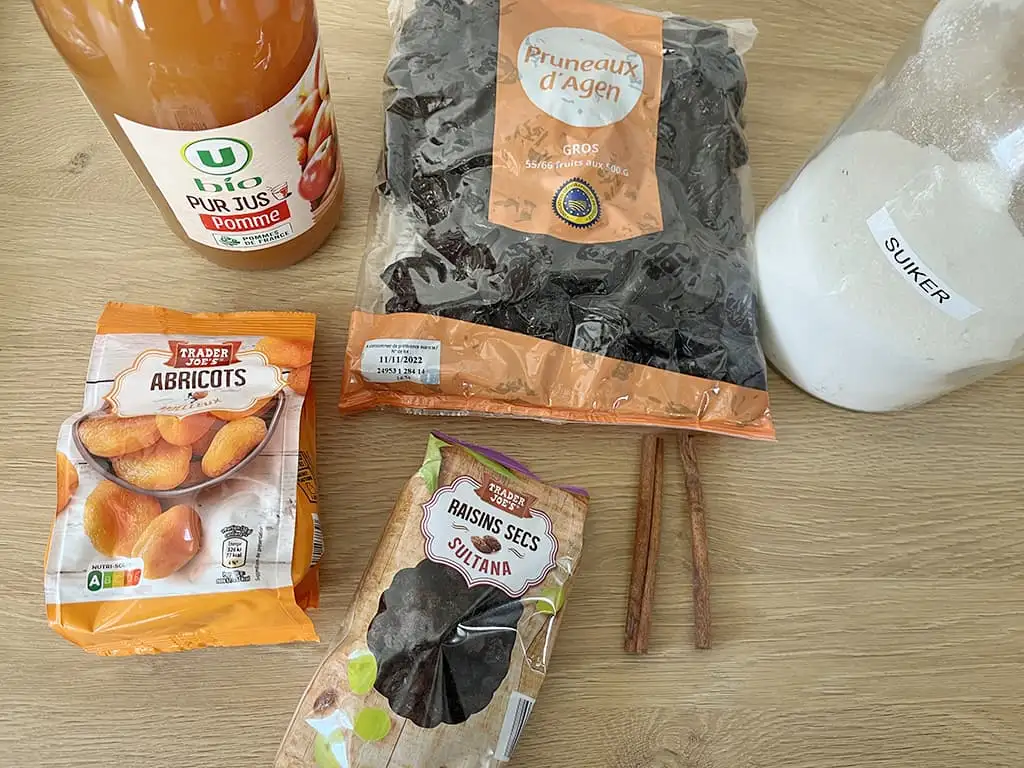 Tutti frutti ingrediënten