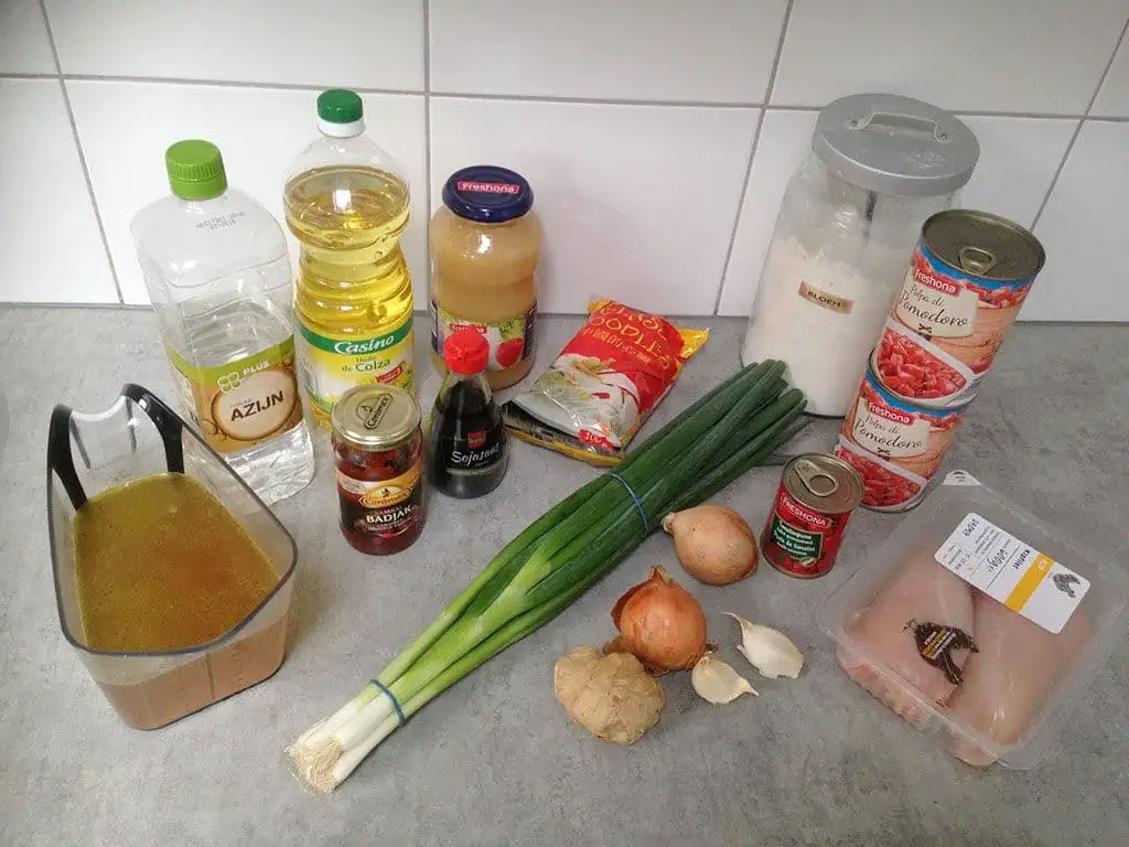 Chinese tomatensoep ingrediënten