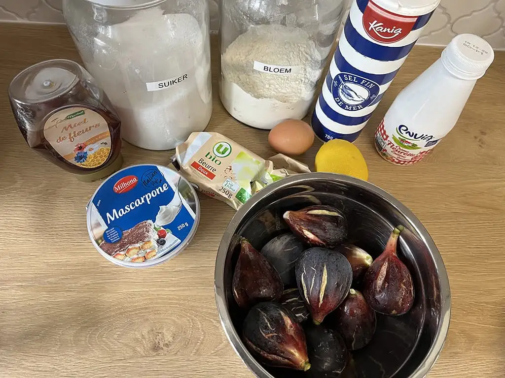 Vijgen mascarpone taart ingrediënten