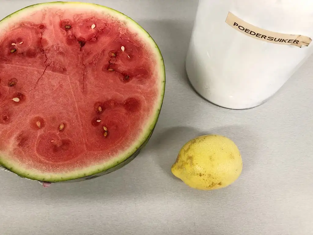 Watermeloen sorbet ingrediënten