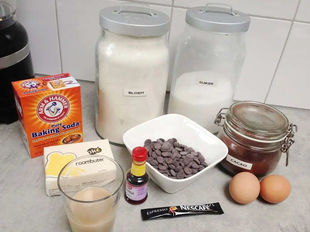 Baileys brownies ingrediënten