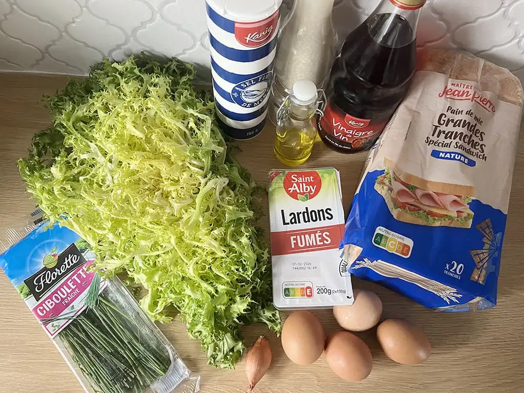 Salade Lyonnaise ingrediënten