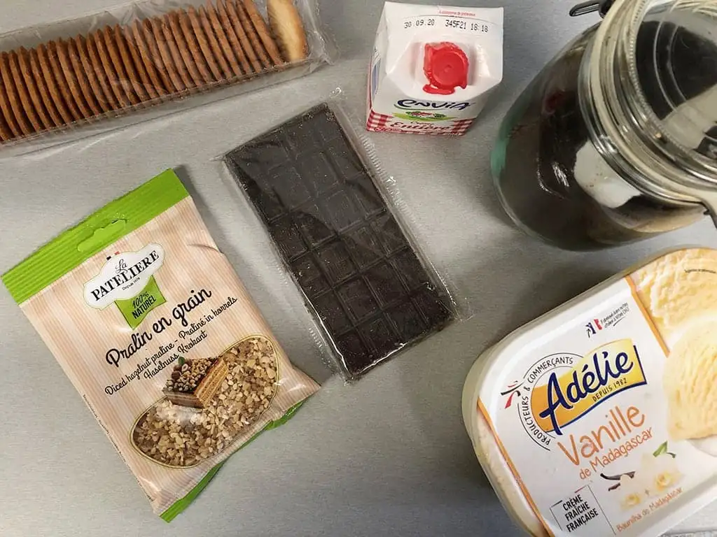 Affogato met chocoladesaus ingrediënten