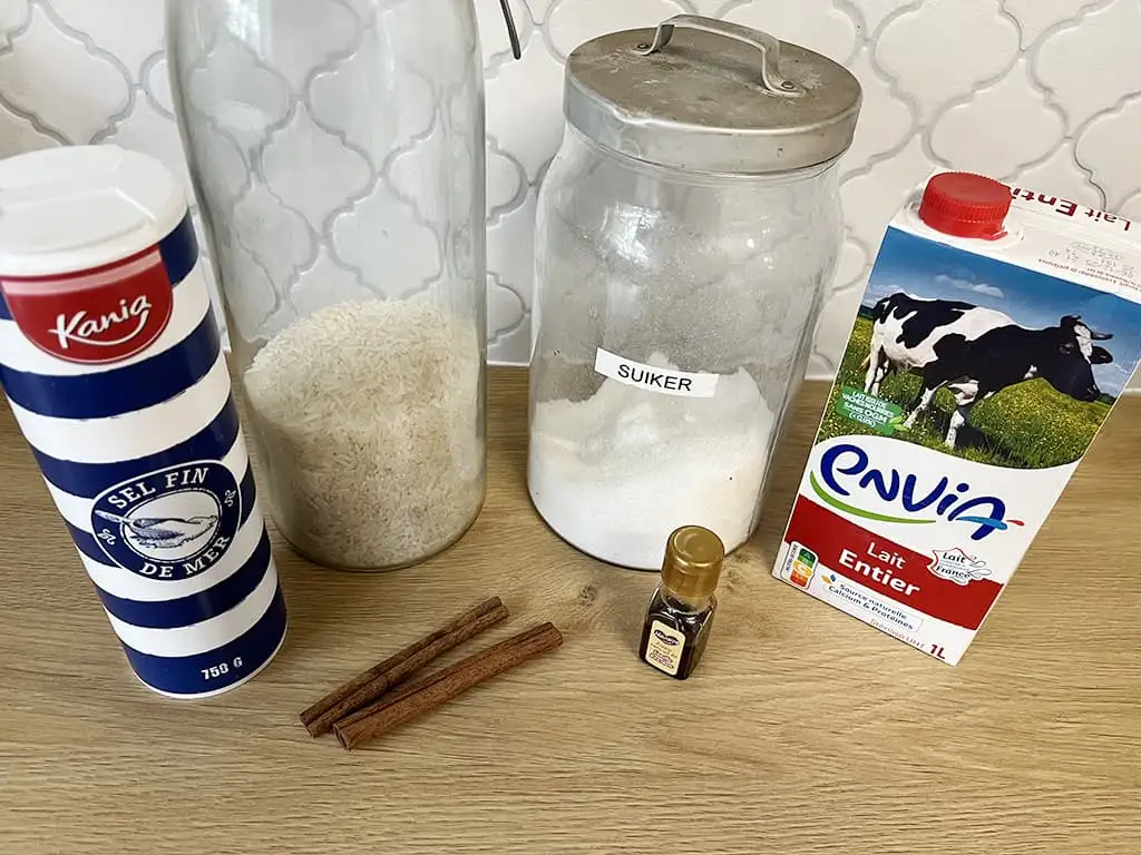 Horchata de arroz ingrediënten