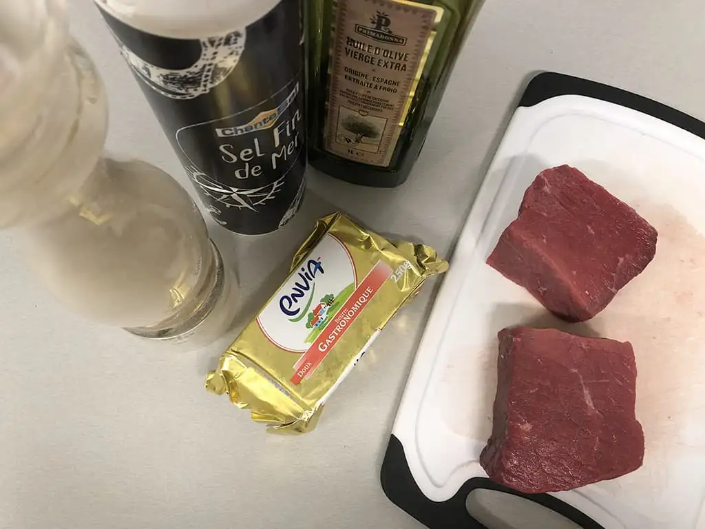 De perfecte biefstuk bakken ingrediënten
