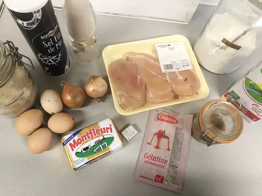 Zelfgemaakte kipkroketten ingrediënten