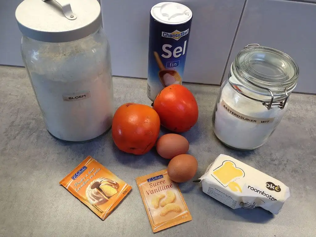 Mini tulband cakejes met kaki ingrediënten
