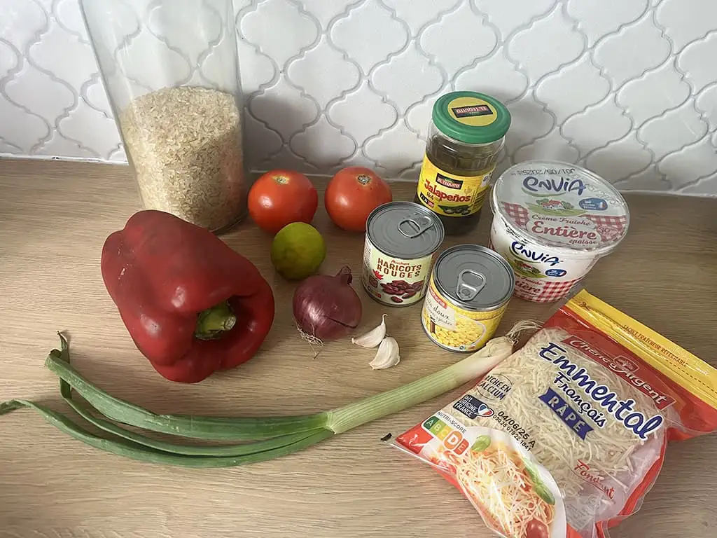 Mexicaanse gevulde paprika's ingrediënten
