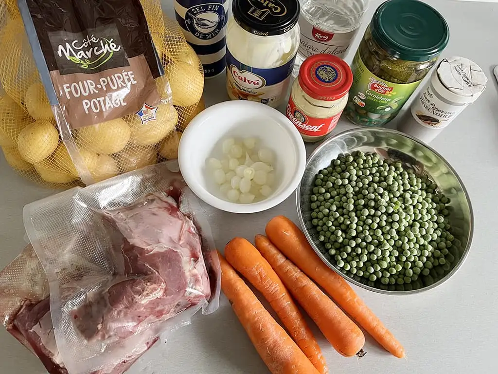 Rundvleessalade ingrediënten