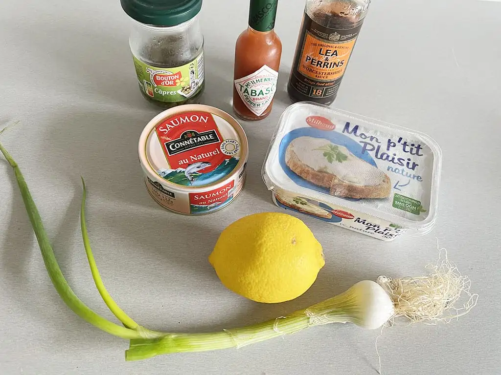 Zelf zalmsalade maken ingrediënten