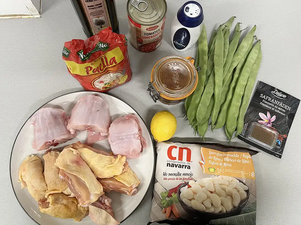 Paella Valenciana ingrediënten