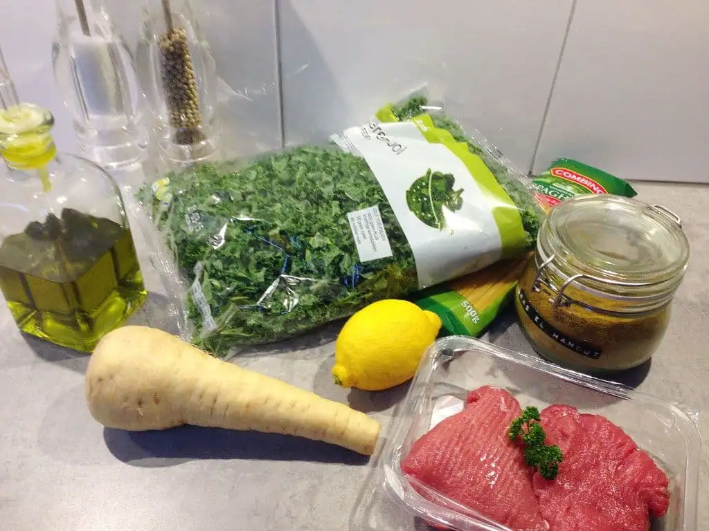 Biefstuk met ras el hanoutsaus ingrediënten