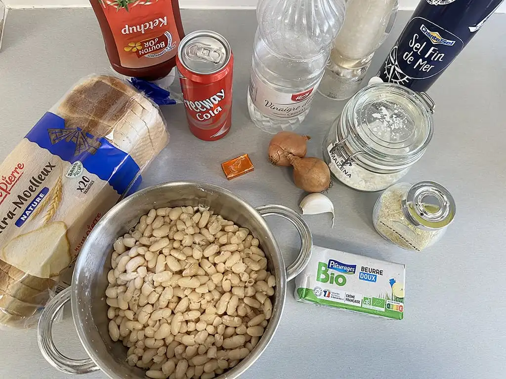 Witte bonen in tomatensaus ingrediënten